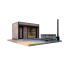Модульная баня 4,0х2,75м с панорамным окном Gartensauna-23 от Thermowood Production Тячев