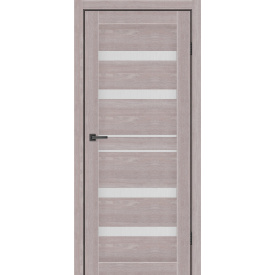 Дверное полотно MS Doors GEORGIA 80см дуб серый стекло сатин