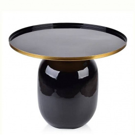 Столик металлический Flora Anisha 508х400 мм Черный (SK000818)