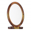 Дзеркало настільне двостороннє 12,2 х 8,3 см пластикове коричневе Mirror 430-5 Київ