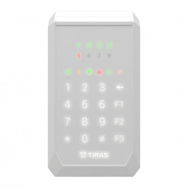 Сенсорная клавиатура Tiras Technologies K-PAD8 (white) для управления охранной системой Orion NOVA II