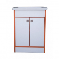 Тумба Mikola-M пластик 3.0 Orange з умивальником Como 70 см