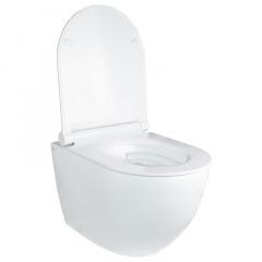 Унітаз Підвісний Qtap Robin Безободковий З Сидінням Slim Soft-Close Qt1333046Enrw Шостка