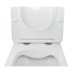 Унітаз Підвісний Qtap Jay Безободковий З Сидінням Slim Soft-Close Qt07335176W Чернігів