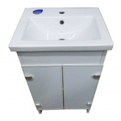 Тумба Mikola-M Eco Green light White з квадратним умивальником 50 см Братське