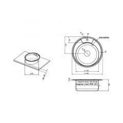 Кухонная мойка Kroner (Krp) Satin-490 D0.8T180 Чернігів