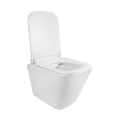 Унітаз Підвісний Qtap Tern Безободковий З Сидінням Slim Soft-Close Qt1733052Erw Львів