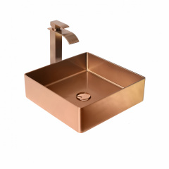 Умывальник Platinum Handmade PVD 400 * 400 мм Бронзовый Херсон