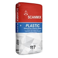 Клей еластичний для штучного та природного каменю SCANMIX Plastic Flexible 117 25 кг