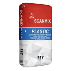 Клей еластичний для штучного та природного каменю SCANMIX Plastic Flexible 117 25 кг Кушугум