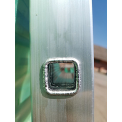 Драбина приставна із алюмінію 16 сходинок (професійна) Стандарт Кам'янське