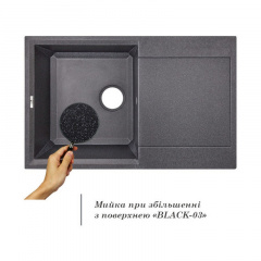 Кухонна Мийка Lidz 790X495/230 Bla-03 (Lidzbla03790495230) Петрове