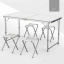 Комплект для кемпинга и пикника 3в1 раскладной стол со стульями Easy Campi Белый Київ