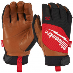 Перчатки Milwaukee с кожаными вставками 9 / L (4932471913) Ровно