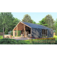 Барнхаус с баней 9,2х8,0м Sauna Barn House 03 от производителя ThermoWood Production Кропива