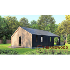 Барнхаус с баней 9,2х8,0м Sauna Barn House 03 от производителя ThermoWood Production Кропива