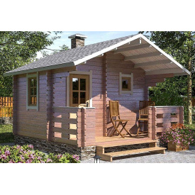 Баня деревянная из профилированного бруса 4х4