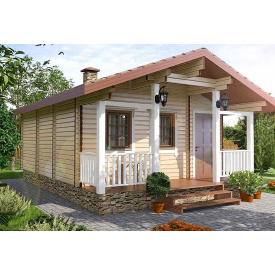 Баня деревянная из профилированного бруса 5.5х7.9