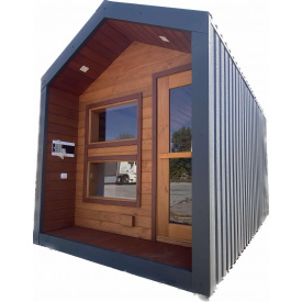 Баня мобильная барн хаус 3,5х2,3х2,7м. Sauna barn house 01 Thermowood Production Ukraine