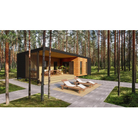 Каркасно-щитовий модульний будинок 11х6 м під ключ