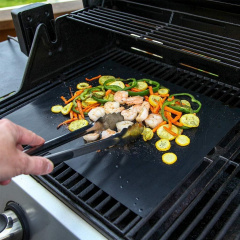 Набор антипригарных ковриков для BBQ и гриля из 3-х шт Черный (vol-776) Харьков