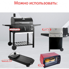 Набор антипригарный коврик для BBQ и гриля 40 х 33 см и Лопатка с антипригарным покрытием Green (vol-1213) Ужгород