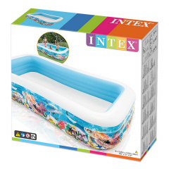 Детский надувной бассейн Intex 58485 Тропический риф 305 х 183 х 56 см Фастов