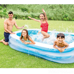 Детский бассейн Intex 56483-1 Семейный 262 х 175 х 56 см с шариками 10 шт Київ