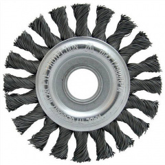 Щітка Lessmann дискова для зварювальників 150х6х22.2мм Z48 скручений джгутами сталевий дріт 0.5мм Z48 джгутів 12500 об/хв (47420148) Запоріжжя