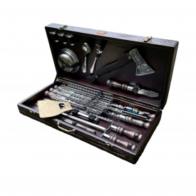 Набор шампуров Зубр 2.0 Gorillas BBQ в деревянной коробке