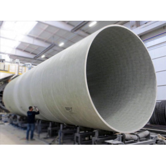 Труба стеклопластиковая SN-10000 PN-10 DN-700 с муфтой и уплотнителем