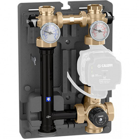 Група терморегуляції в ізоляції Caleffi 1В х 1 1/2В 125 мм без насосу (166609)