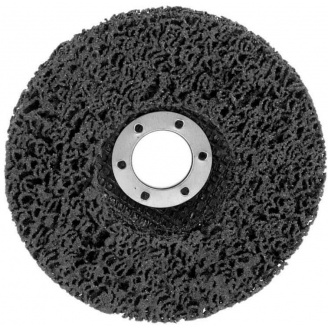 Круг зачистной коралловый NOVOABRASIVE 125х22,23 мм черный