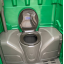 Біотуалет зеленого кольору туалетна кабіна трансформер Стандарт Рівне
