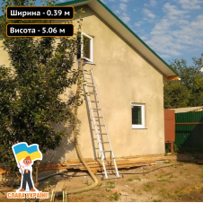 Двухсекционная лестница 2х11 ступеней Техпром