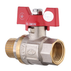 Кран шаровый прямой SOLOMON 3/4″ НВ КБ PN40 B1008 Буча