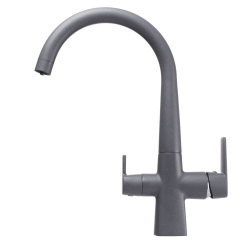 Смеситель для кухни под осмос Globus Lux LAZER GLLR-0999-3-TITANIUM Ясногородка