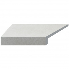 Фото - Aquaviva Угловой Г-образный элемент бортовой плитки Aquaviva Granito Light Gray, 595x345x50(20) мм (левый/45°) Aquaviva Угловой Г-образный элемент бортовой плитки Aquaviva Granito Light Gray, 595x345x50(20) мм (левый/45°)