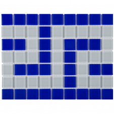 Aquaviva Фриз греческий Aquaviva Cristall B/W сине-белый, уценка