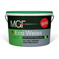 ​Краска интерьерная без запаха MGF M1 Eco Weiss 14 кг Буча