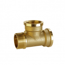 Тройник латунный 3/4″ВР х 3/4″ВР х 3/4″НР штампованный А0254А