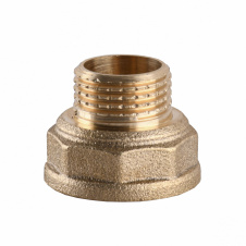 Переходник редукционный латунный 3/4″ВР х 1/2″НР штампованный А0603А