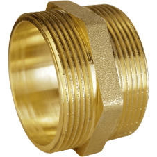 Ниппель латунный 1 1/2″НР х 1 1/2″НР штампованный А0535А