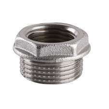 Футорка никелированная 3/4″НР х 1/2″ВР штампованная А0702А(нк)