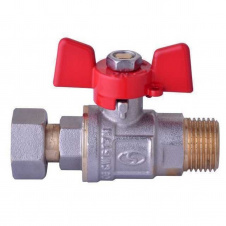 Кран шаровый прямой с накидной гайкой SOLOMON 1/2″ НВ PN40 160406