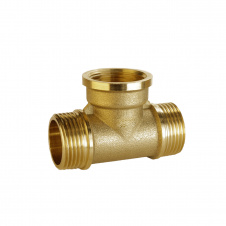 Тройник латунный 3/4″НР х 3/4″ВР х 3/4″НР штампованный А0253А