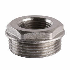 Футорка никелированная 1 1/4″НР х 3/4″ВР штампованная А0711А(нк)