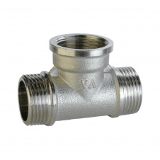 Тройник никелированный 3/4″НР х 3/4″ВРх 3/4″НР штампованный А0253А(нк)