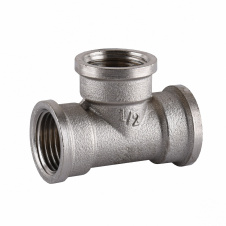 Тройник никелированный 1/2″ВР х 1/2″ВР х 1/2″ВР штампованный А0242-1А(нк)