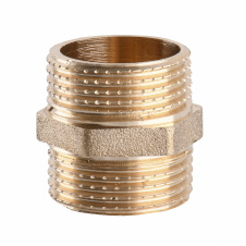 Ниппель латунный 3/4″НР х 3/4″НР штампованный А0502А